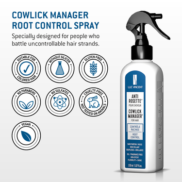 COWLICK MANAGER to STYLE your STUBBORN HAIR strands